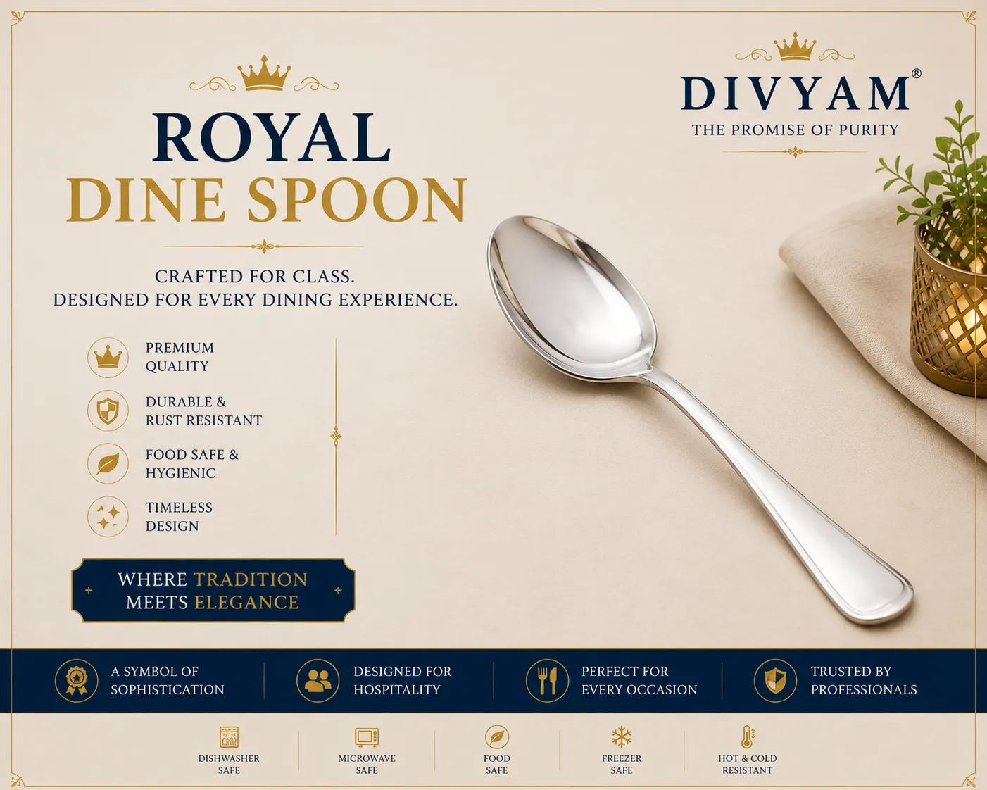 Royal Dine Spoon presentation by D I V Y A M®